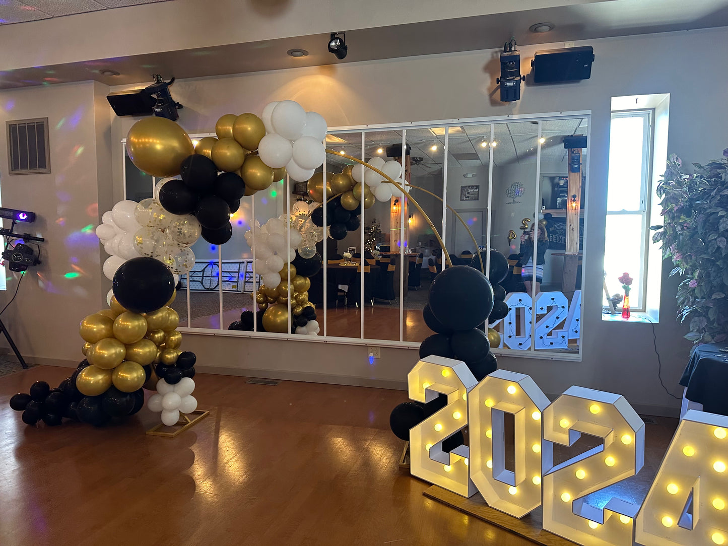 Gold Hoop Backdrop